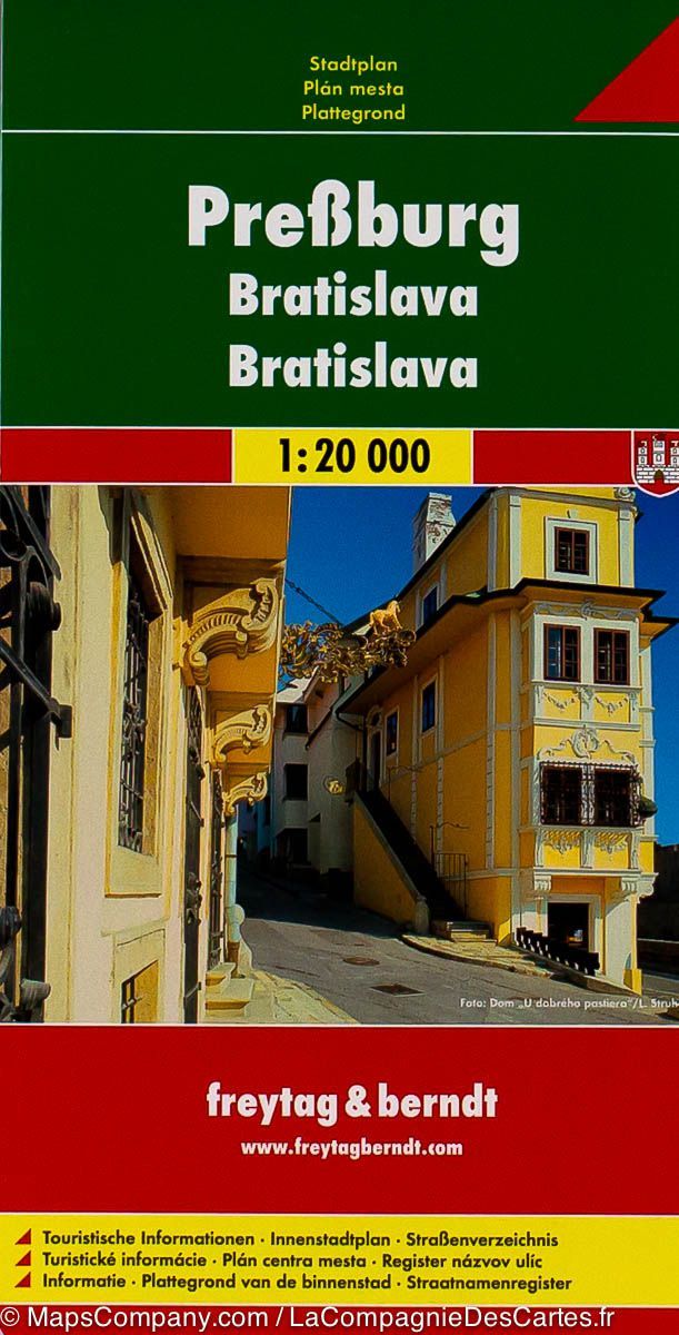 Plan détaillé - Bratislava (Slovaquie) | Freytag & Berndt carte pliée Freytag & Berndt 