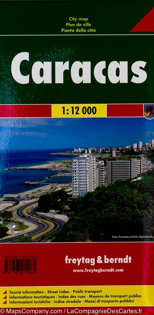 Plan détaillé - Caracas (Vénézuela) | Freytag & Berndt carte pliée Freytag & Berndt 