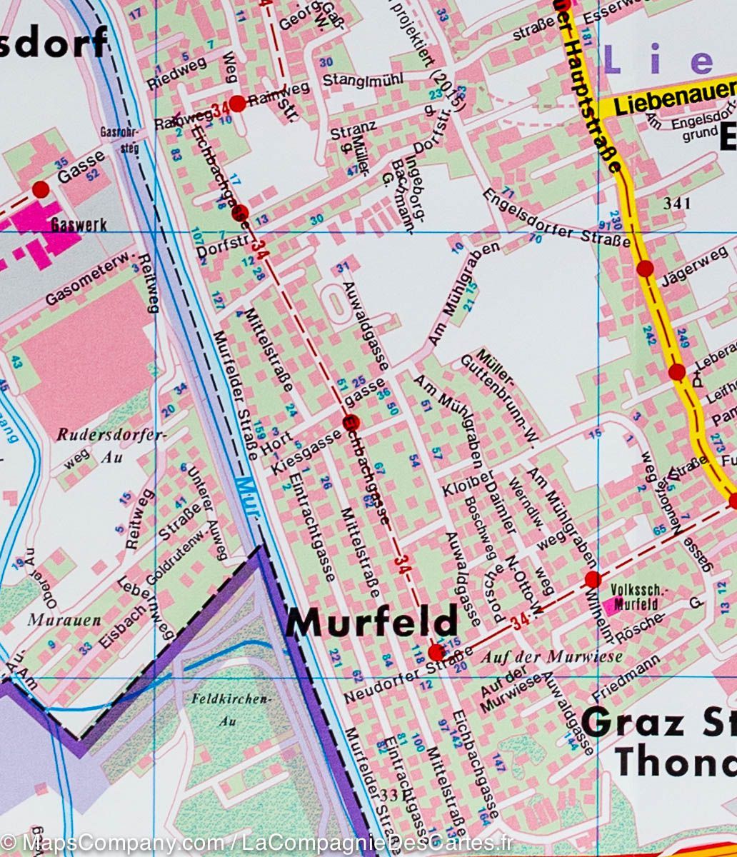 Plan détaillé - Graz (Autriche) | Freytag & Berndt carte pliée Freytag & Berndt 
