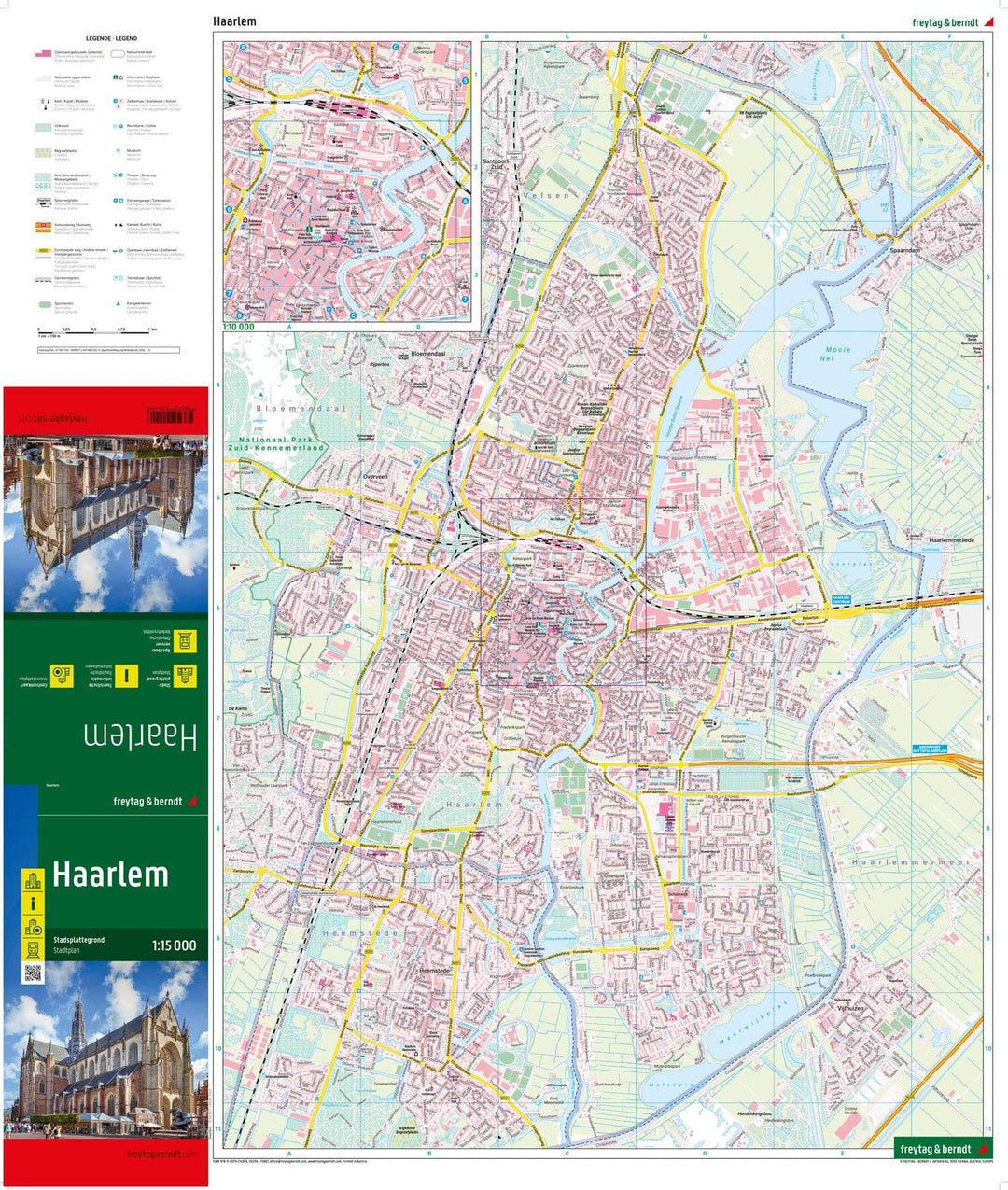 Plan détaillé - Haarlem | Freytag & Berndt carte pliée Freytag & Berndt 
