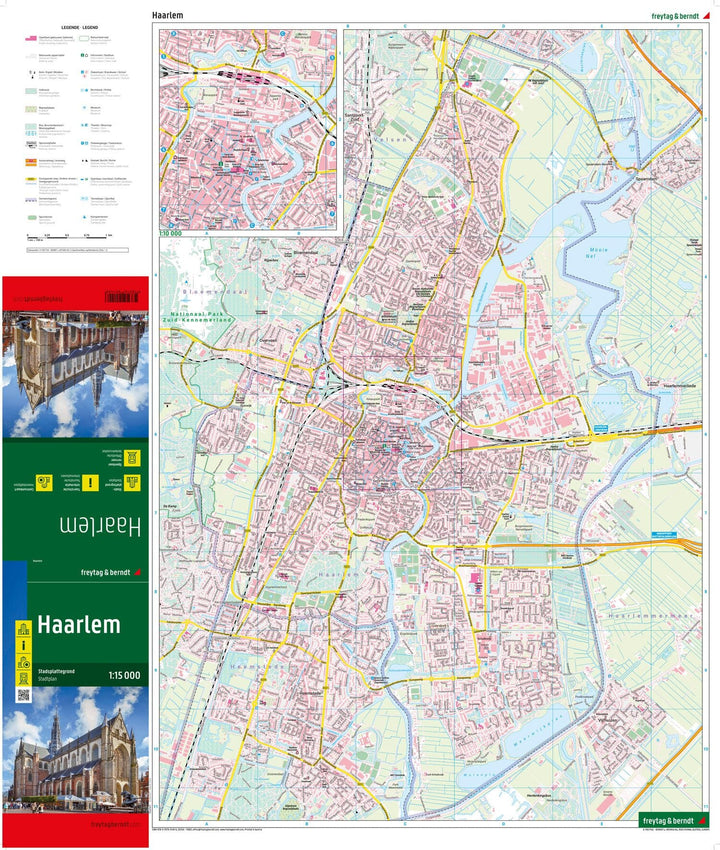 Plan détaillé - Haarlem | Freytag & Berndt carte pliée Freytag & Berndt 