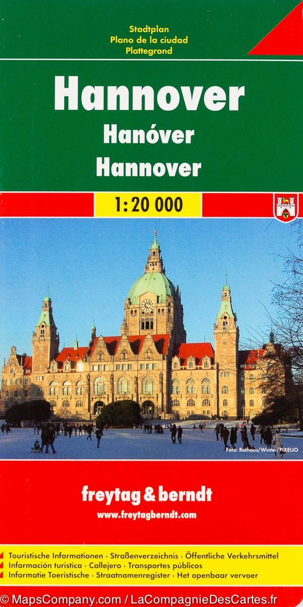 Plan détaillé - Hanovre (Allemagne) | Freytag & Berndt plan de ville Freytag & Berndt