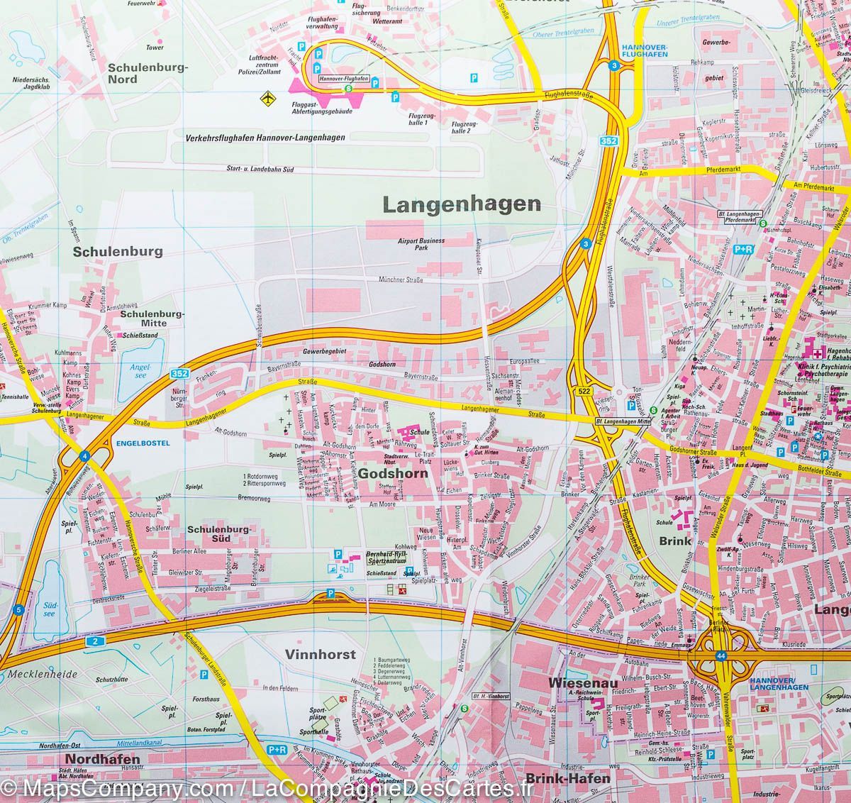 Plan détaillé - Hanovre (Allemagne) | Freytag & Berndt plan de ville Freytag & Berndt