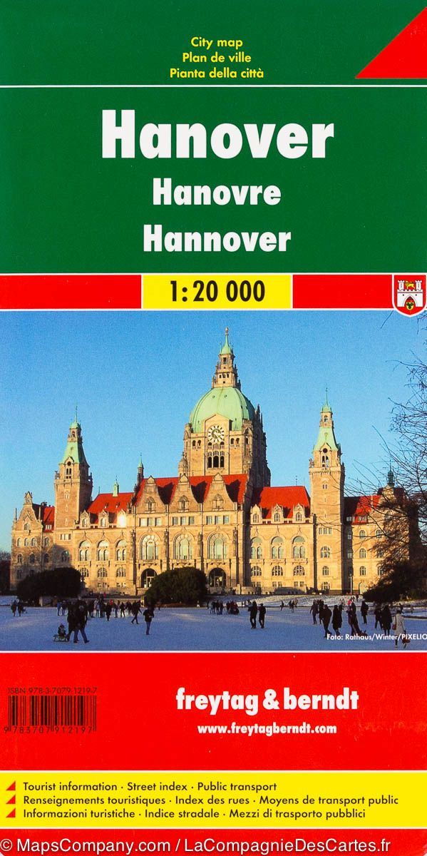 Plan détaillé - Hanovre (Allemagne) | Freytag & Berndt carte pliée Freytag & Berndt 