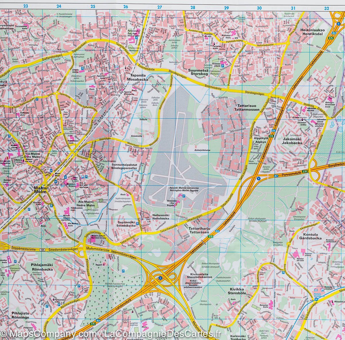 Plan détaillé - Helsinki (Finlande) | Freytag & Berndt plan de ville Freytag & Berndt