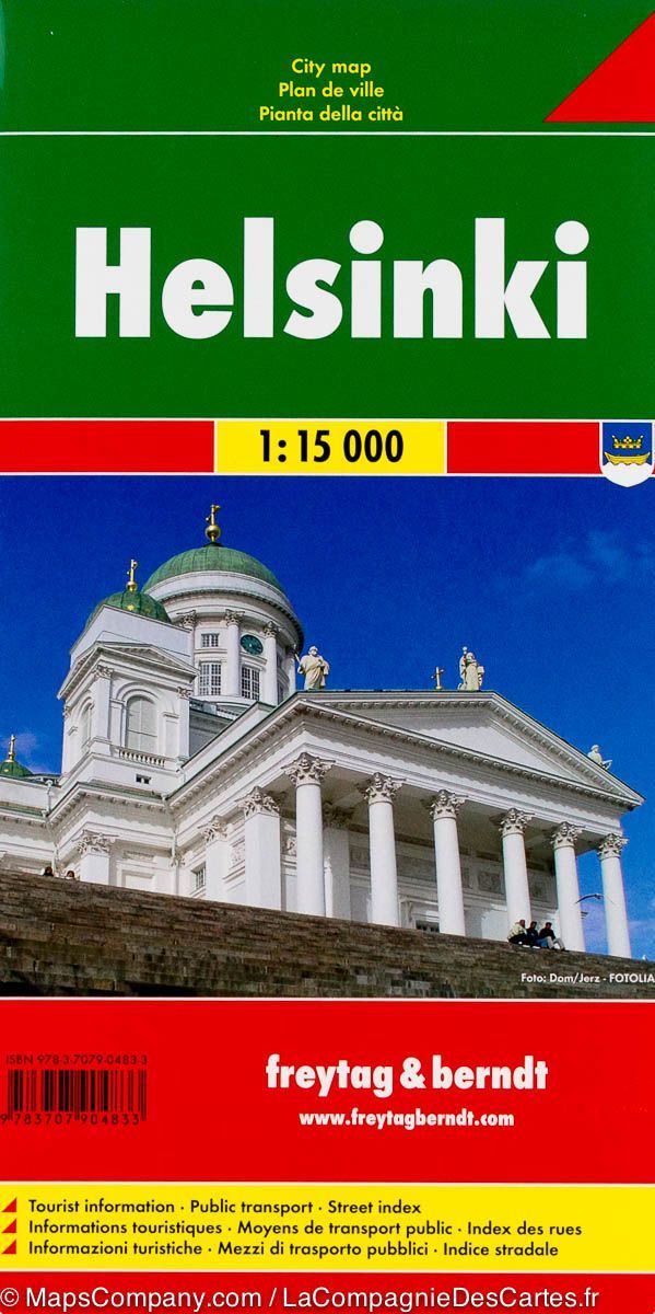 Plan détaillé - Helsinki (Finlande) | Freytag & Berndt plan de ville Freytag & Berndt
