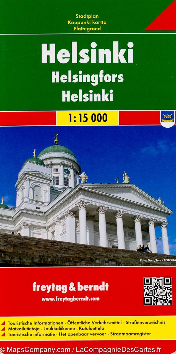 Plan détaillé - Helsinki (Finlande) | Freytag & Berndt plan de ville Freytag & Berndt