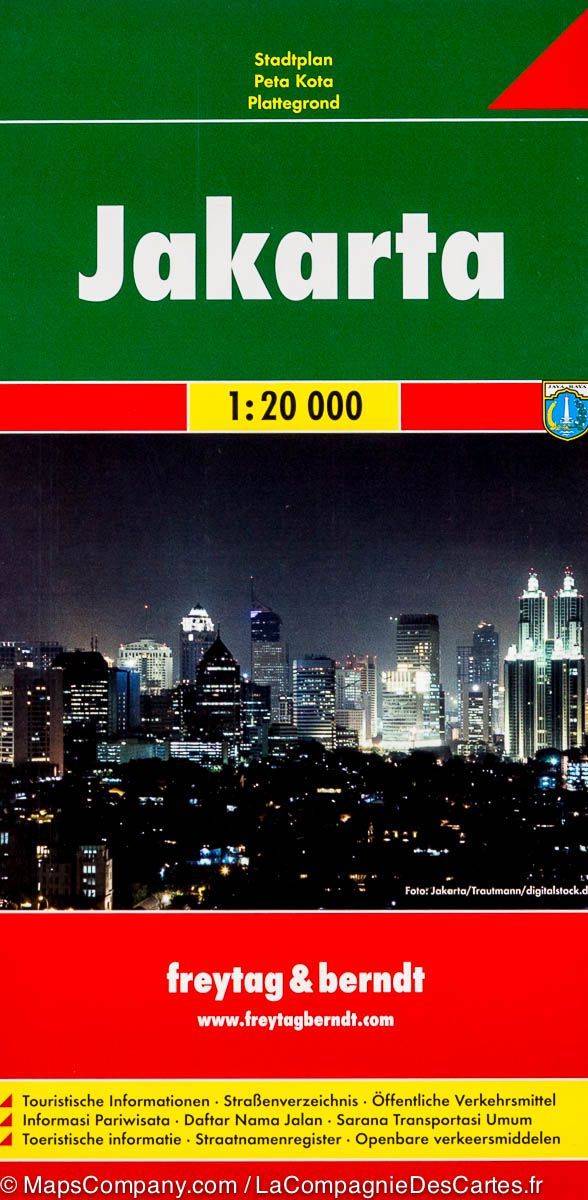 Plan détaillé - Jakarta (Indonésie) | Freytag & Berndt carte pliée Freytag & Berndt 