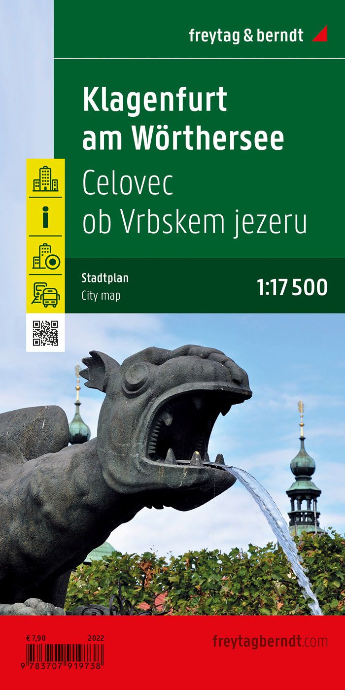 Plan détaillé - Klagenfurt (Carinthie, Autriche) | Freytag & Berndt plan de ville Freytag & Berndt