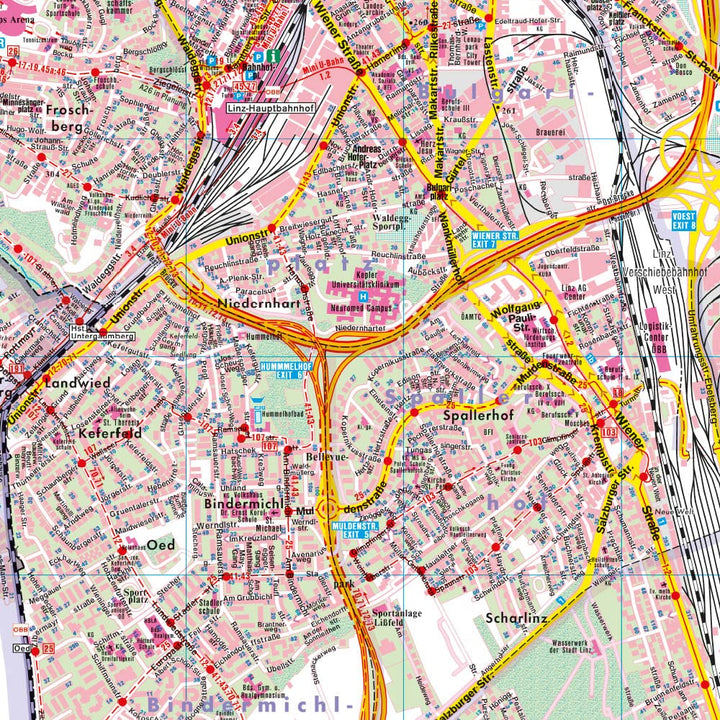 Plan détaillé - Linz | Freytag & Berndt carte pliée Freytag & Berndt 
