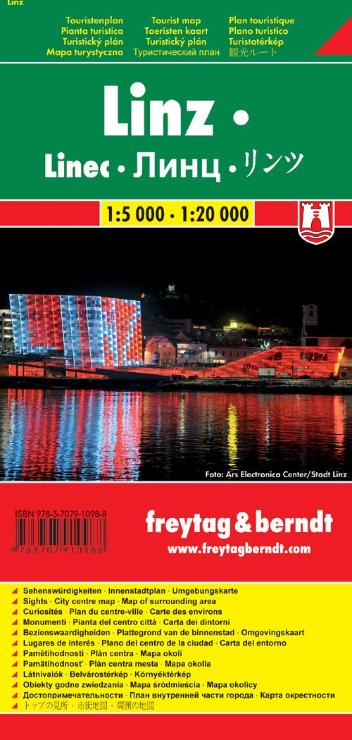 Plan détaillé - Linz (Haute-Autriche) | Freytag & Berndt carte pliée Freytag & Berndt 