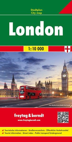 Plan détaillé - Londres | Freytag & Berndt carte pliée Freytag & Berndt 