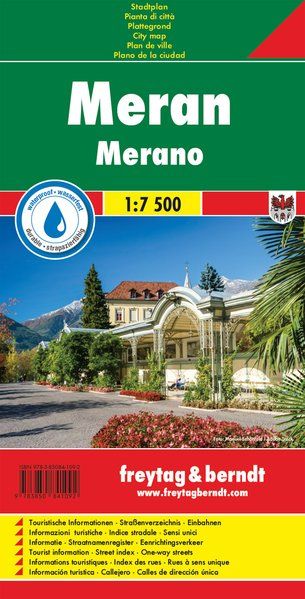 Plan détaillé - Merano | Freytag & Berndt carte pliée Freytag & Berndt 