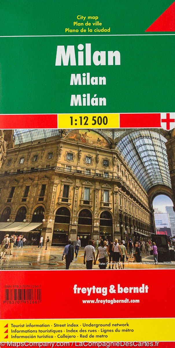 Plan détaillé - Milan (Italie) | Freytag & Berndt carte pliée Freytag & Berndt 
