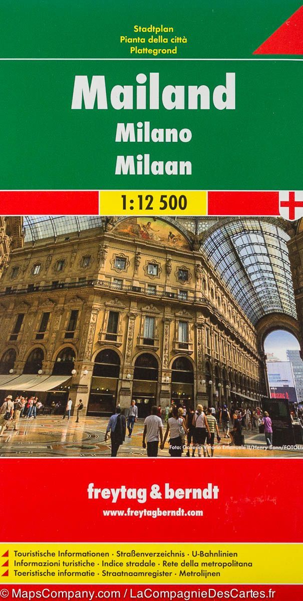 Plan détaillé - Milan (Italie) | Freytag & Berndt carte pliée Freytag & Berndt 