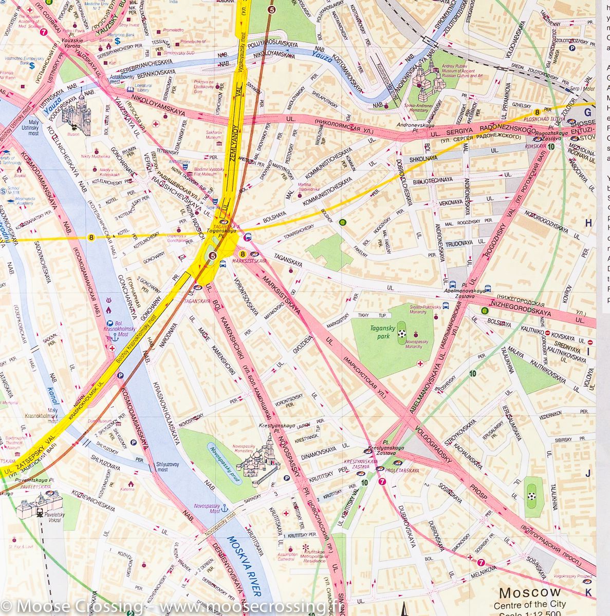 Plan détaillé - Moscou (Russie) | ITM plan de ville ITM