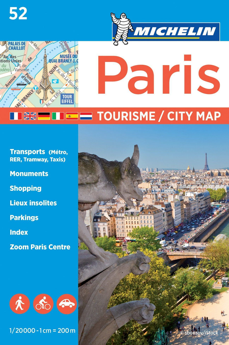Plan détaillé - Paris | Michelin carte pliée Michelin 