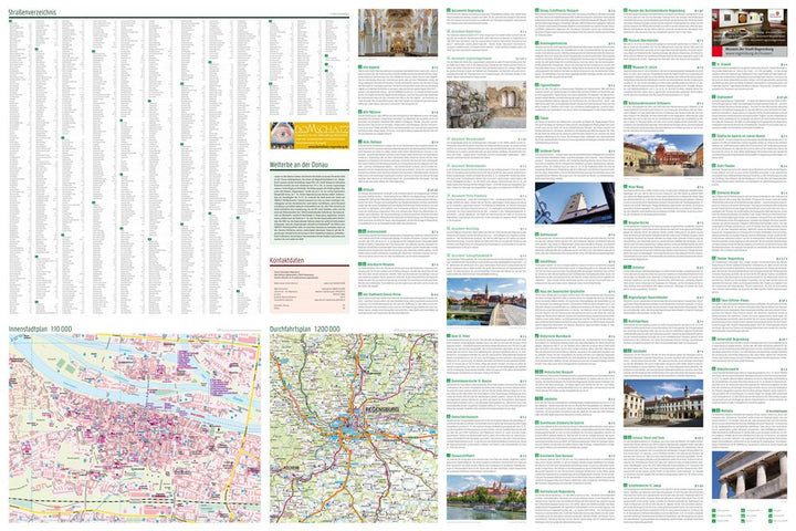 Plan détaillé - Ratisbonne / Regensburg (Bavière) | Freytag & Berndt plan de ville Freytag & Berndt