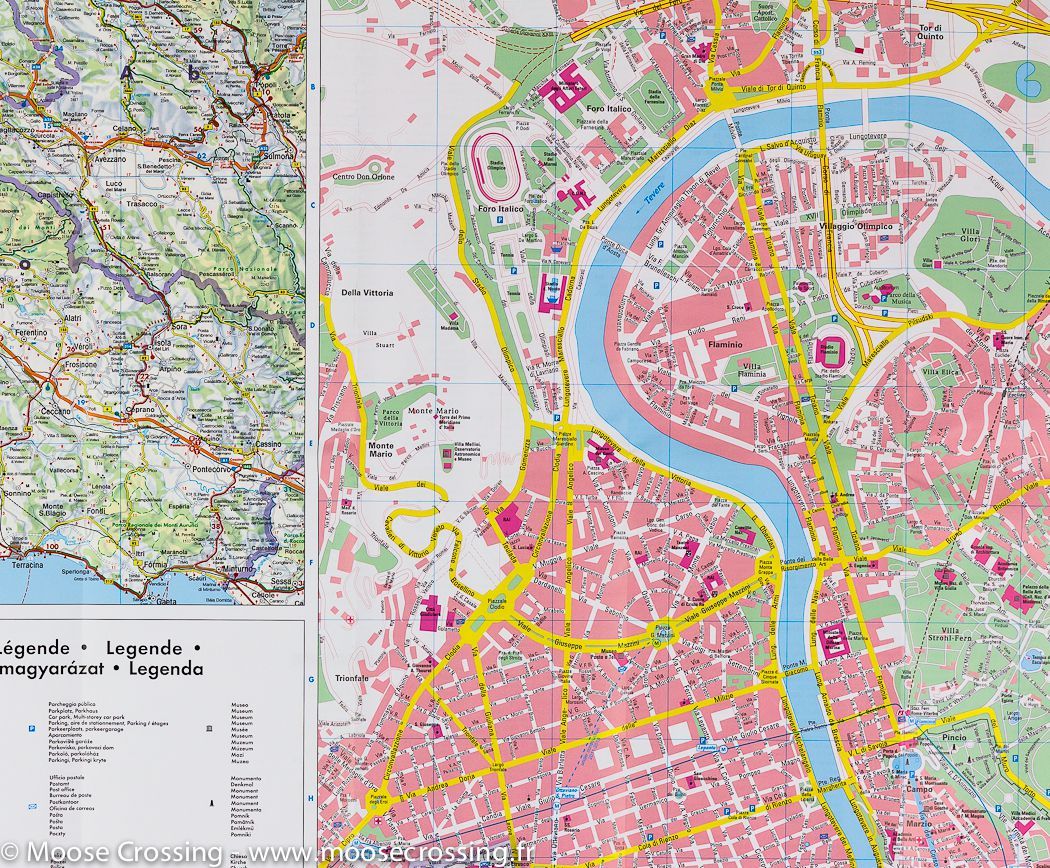 Plan détaillé - Rome (Italie) | Freytag & Berndt plan de ville Freytag & Berndt