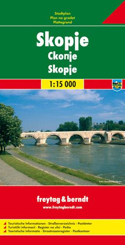 Plan détaillé - Skopje | Freytag & Berndt carte pliée Freytag & Berndt 