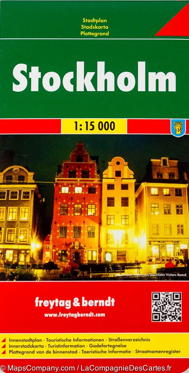 Plan détaillé - Stockholm (Suède) | Freytag & Berndt plan de ville Freytag & Berndt