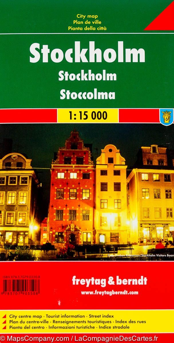 Plan détaillé - Stockholm (Suède) | Freytag & Berndt plan de ville Freytag & Berndt