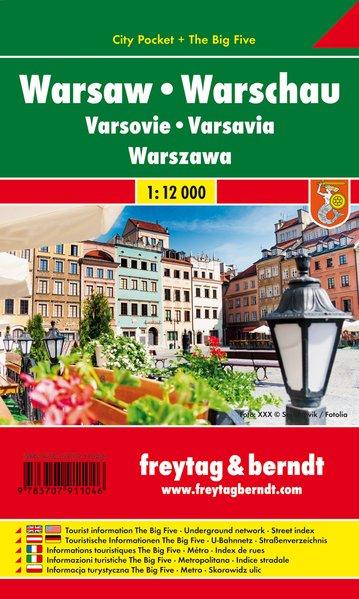 Plan détaillé - Varsovie (Pologne) | Freytag & Berndt carte pliée Freytag & Berndt 