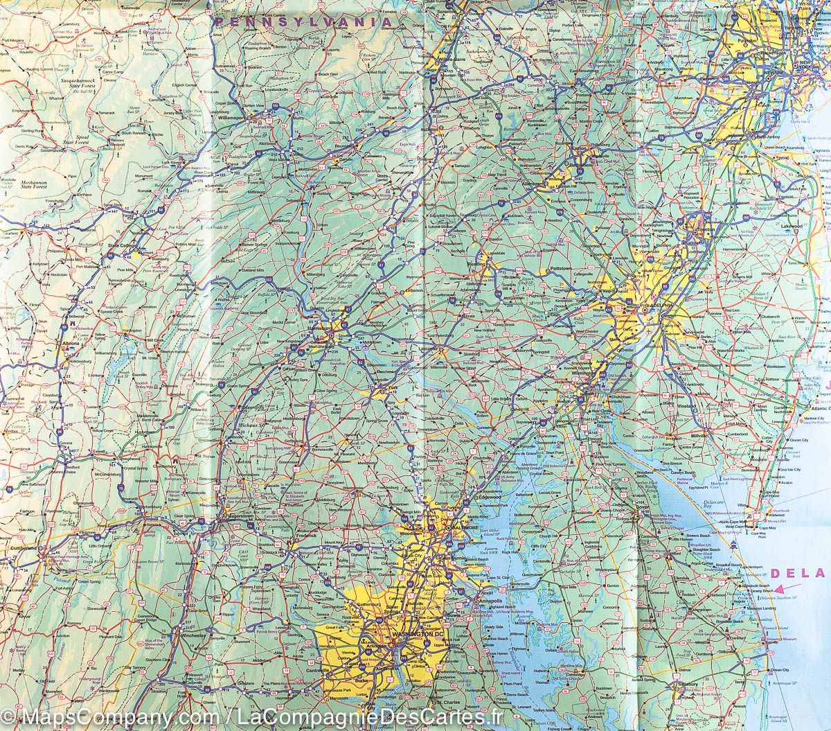 Plan détaillé - Washington D.C. et sa région | ITM plan de ville ITM