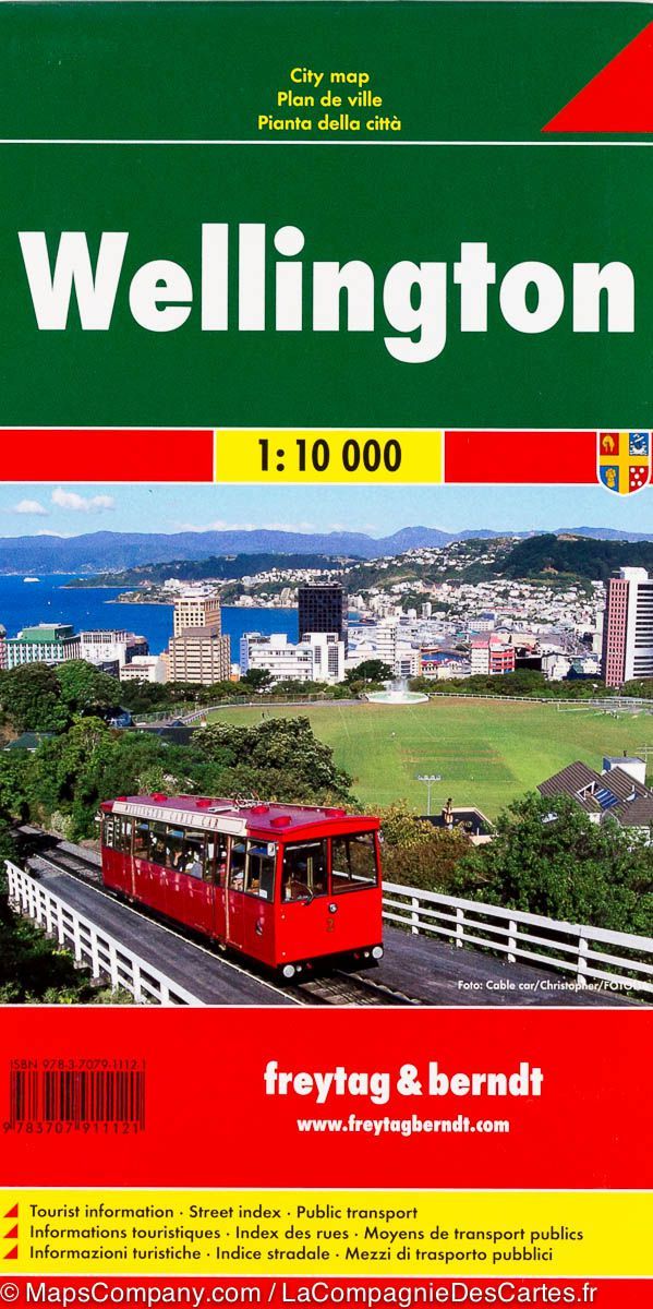 Plan détaillé - Wellington (Nouvelle Zélande) | Freytag & Berndt carte pliée Freytag & Berndt 