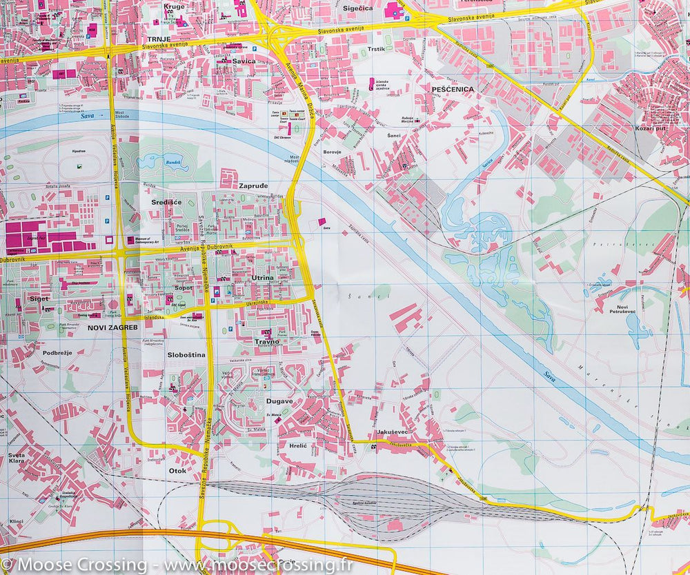 Plan détaillé - Zagreb (Croatie) | Freytag & Berndt carte pliée Freytag & Berndt 