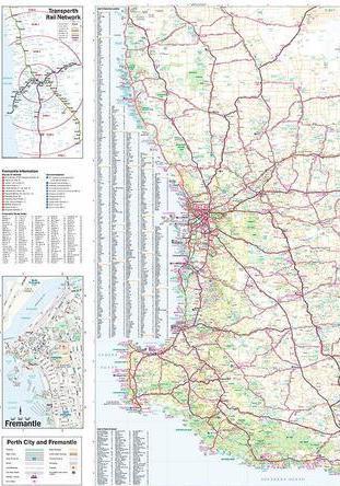 Plan - Perth et sa région (Australie Occidentale) | Hema Maps carte pliée Hema Maps 