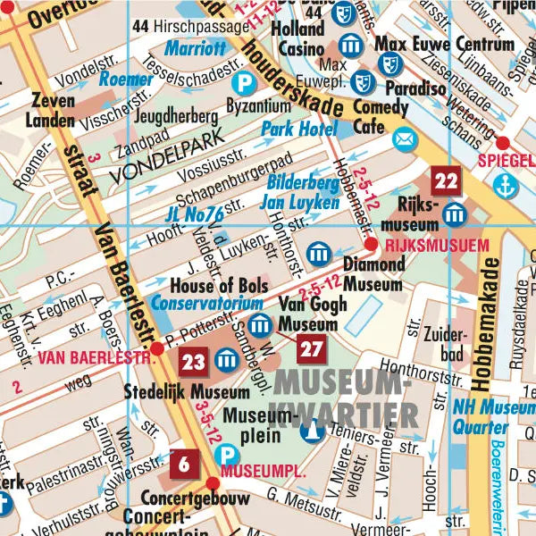 Plan plastifié - Amsterdam | Borch Map carte pliée Borch Map 