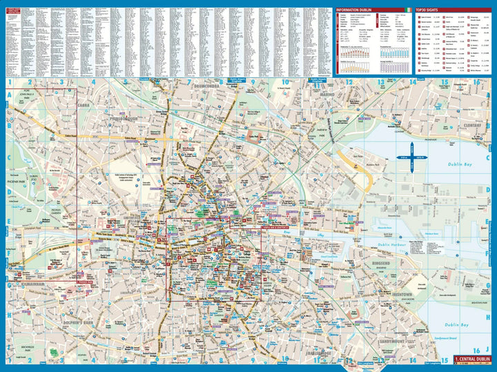 Plan plastifié - Dublin | Borch Map carte pliée Borch Map 