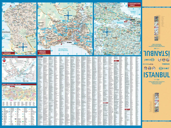 Plan plastifié - Istanbul | Borch Map carte pliée Borch Map 