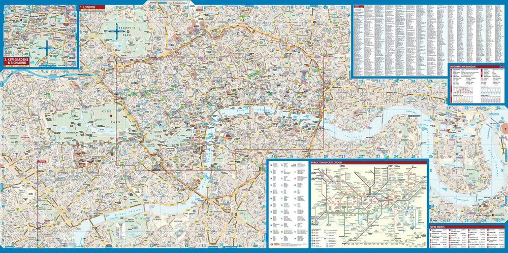 Plan plastifié - Londres | Borch Map carte pliée Borch Map 