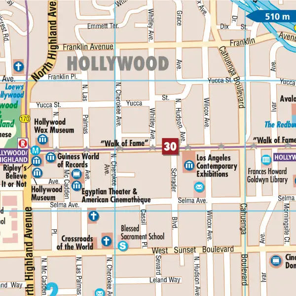 Plan plastifié - Los Angeles | Borch Maps plan de ville Borch Maps