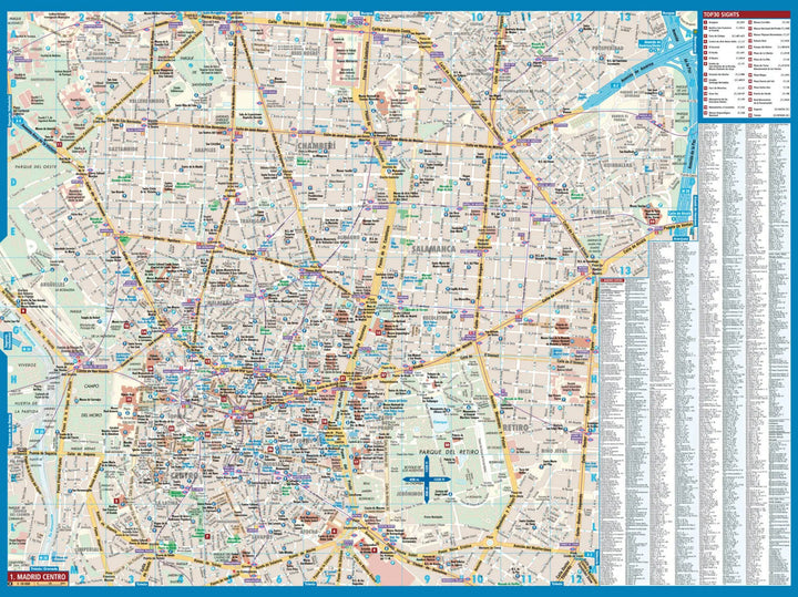 Plan plastifié - Madrid | Borch Map carte pliée Borch Map 