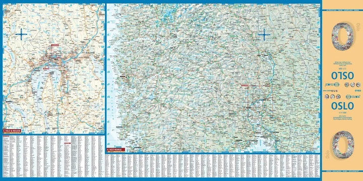 Plan plastifié - Oslo | Borch Map carte pliée Borch Map 