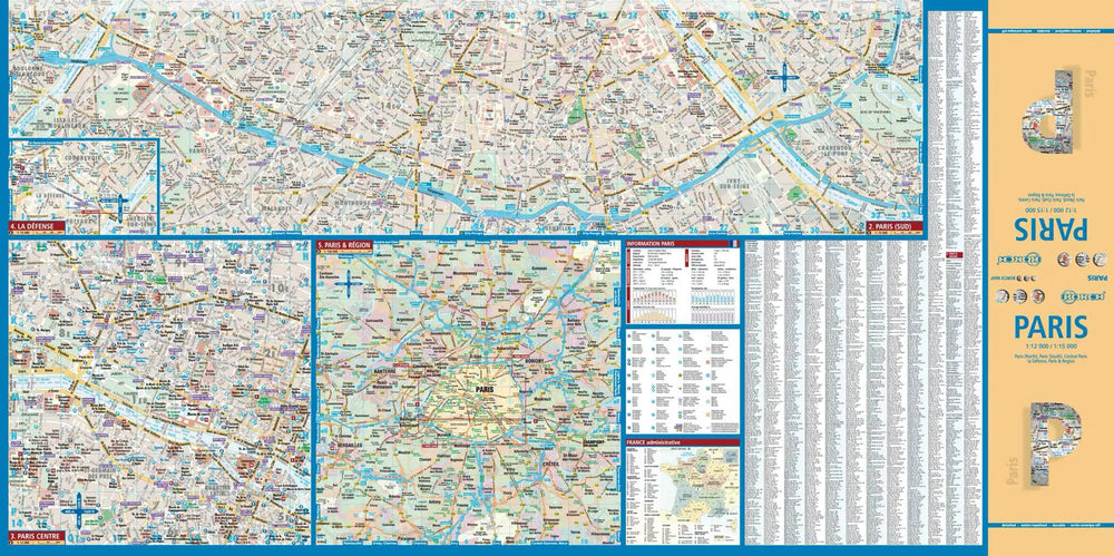 Plan plastifié - Paris | Borch Map carte pliée Borch Map 