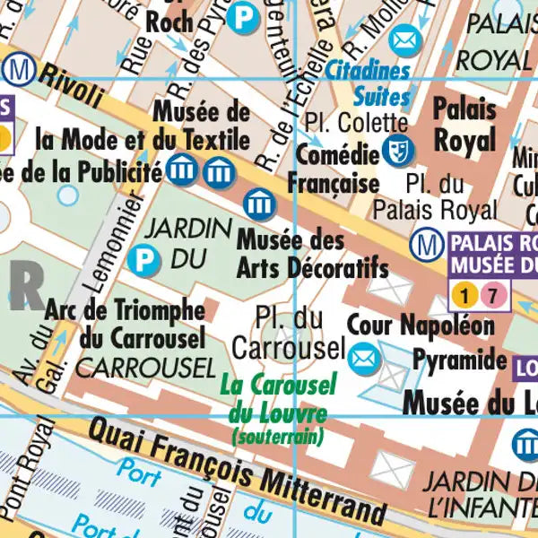 Plan plastifié - Paris | Borch Map carte pliée Borch Map 