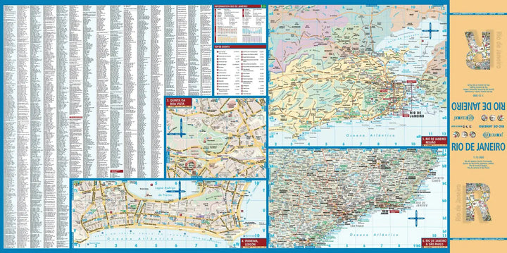 Plan plastifié - Rio de Janeiro | Borch Map carte pliée Borch Map 