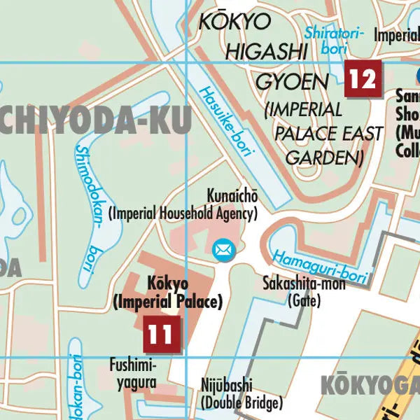 Plan plastifié - Tokyo | Borch Maps plan de ville Borch Maps