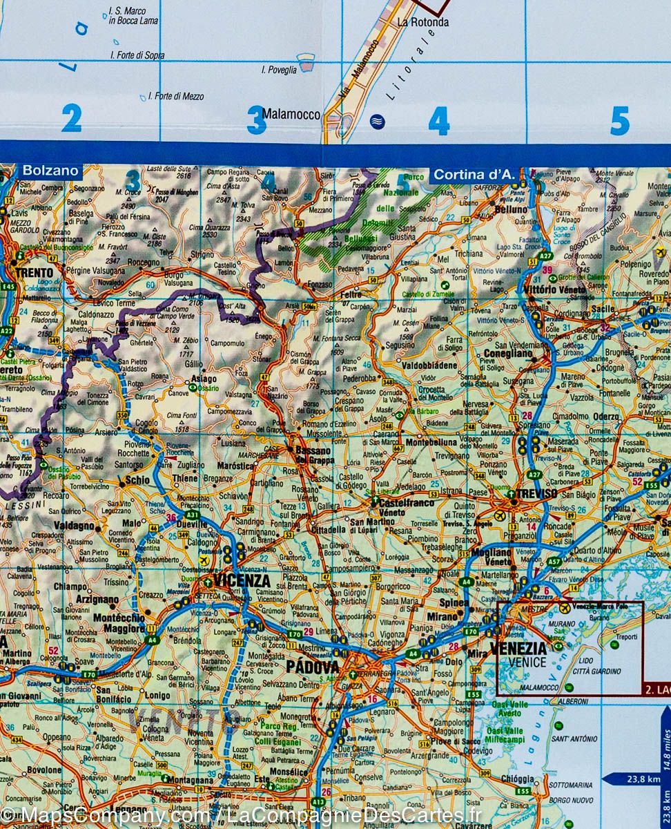 Plan plastifié - Venise | Borch Maps plan de ville Borch Maps
