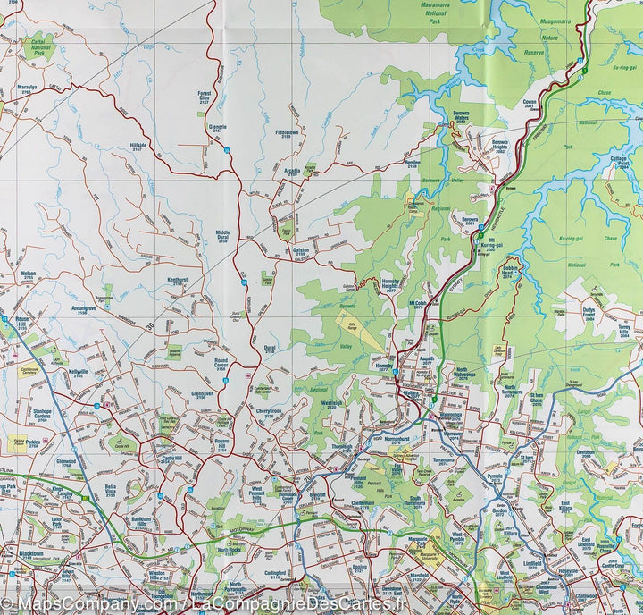 Plan de Sydney et de sa région (Australie) | Hema Maps - La Compagnie des Cartes