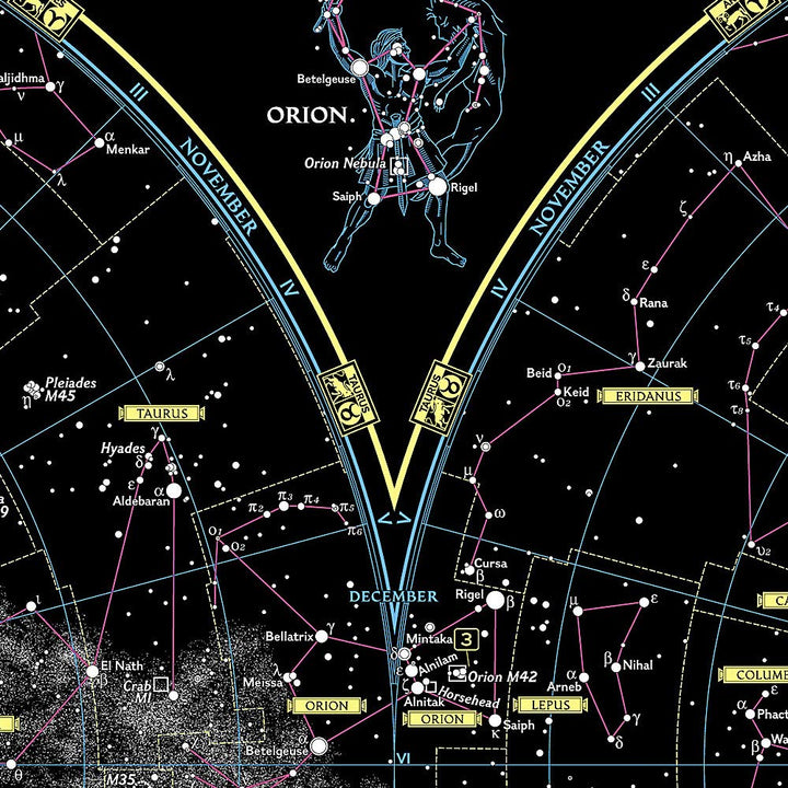 Poster (en anglais) - Etoiles - 78 x 58 cm | National Geographic carte murale petit tube National Geographic 