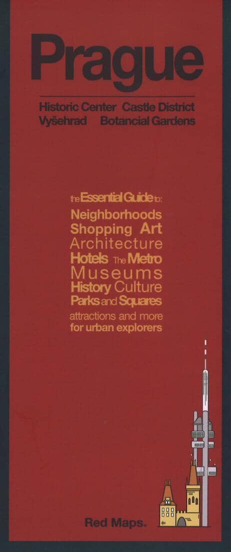 Prague - Carte rouge | Cartes rouges plan de ville Red Maps Default Title
