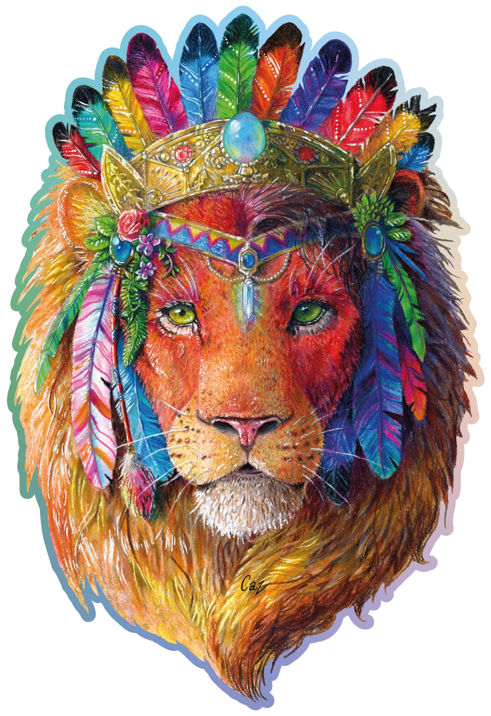 Puzzle en bois - Lion - 250 pièces | Wooden City puzzle Wooden City 
