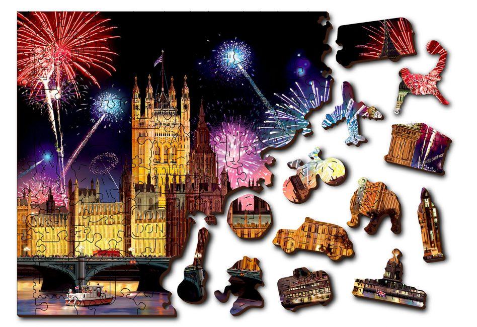 Puzzle en bois - Londres la nuit - 300 pièces | Wooden City puzzle Wooden City 