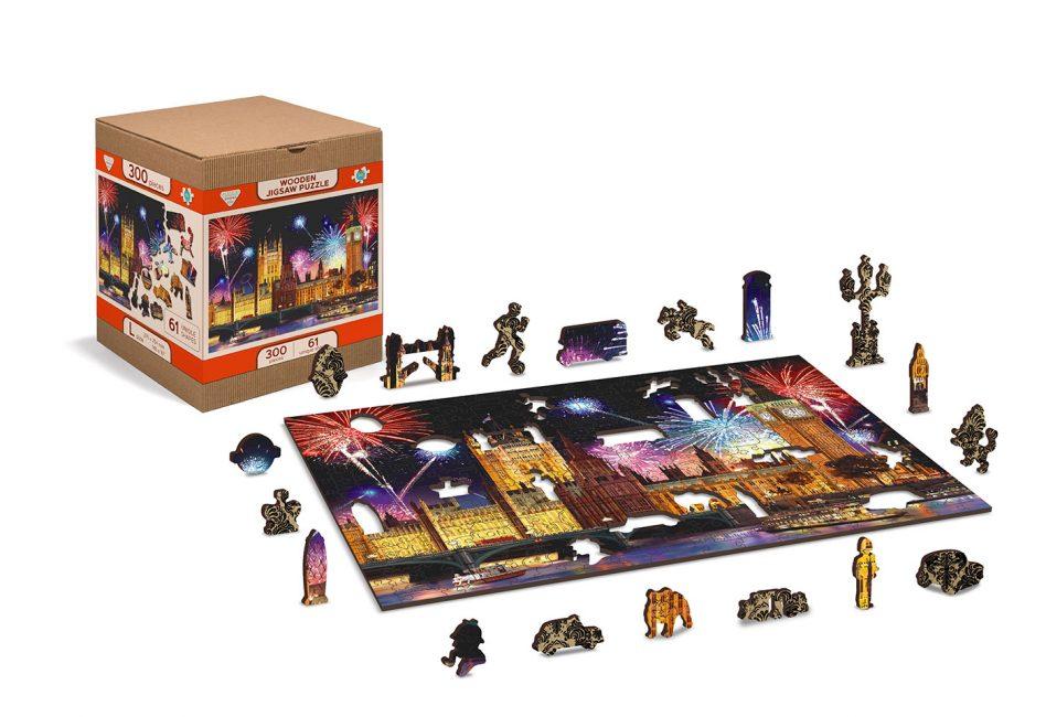 Puzzle en bois - Londres la nuit - 300 pièces | Wooden City puzzle Wooden City 