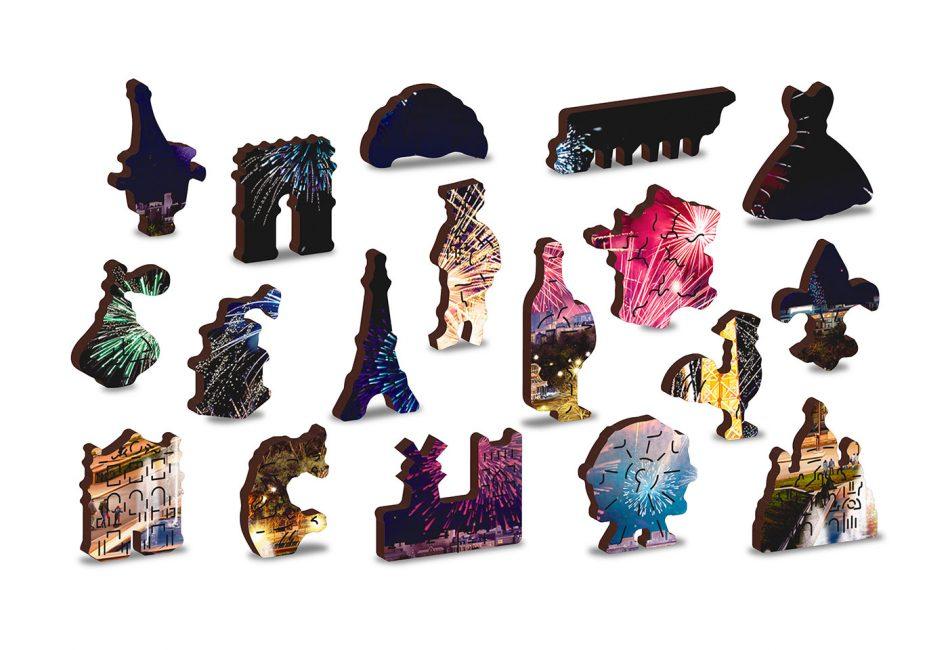 Puzzle en bois - Paris la nuit - 300 pièces | Wooden City puzzle Wooden City 